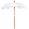 vidaXL Balinesisk Parasol Krem 220 x 220 x 260 cm