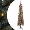vidaXL Kunstig juletre med 300 LED gr&oslash;nn 180 cm PVC og plast og st&aring;l