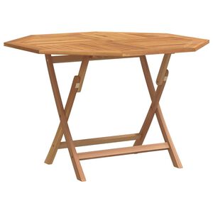 vidaXL Sammenleggbart hagebord 110x110x75 cm heltre teak