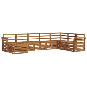 vidaXL Utend&oslash;rs sofa-sett 8 stk. Naturlig