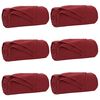 vidaXL Kastepledd 6 stk. Bordeaux R&oslash;d 270 x 240 cm 5.08 kg Fleece