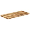 vidaXL Bordplate naturlig kant 80x40x2,5 cm grovt heltre mangotre