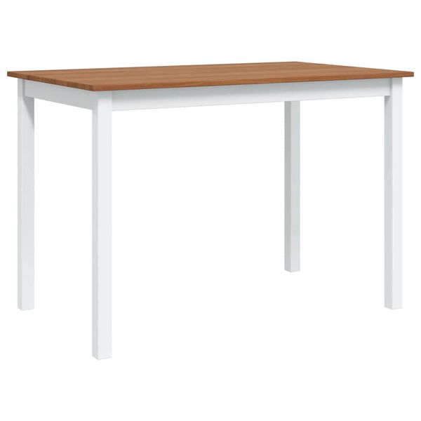 vidaXL Spisestue 5 deler brun og hvit