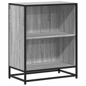 vidaXL Bokhylle gr&aring; sonoma 60x35x76 cm konstruert tre