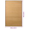 vidaXL Bambusteppe 100x160 brun