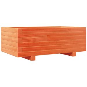 vidaXL Plantekasse voksbrun 70x40x26,5 cm heltre furu