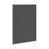 vidaXL plisségardin sort 100x100 cm Stoff Bredde 99,4 cm Polyester