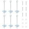 vidaXL Jordanker 6 pcs S&oslash;lv &Oslash;10 x 30 cm Galvanisert metall