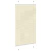vidaXL pliss&eacute;gardin krem 80x150 cm Stoff Bredde 79,4 cm Polyester