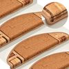 vidaXL Selvklebende trappematter 10 stk 65x21x4 cm beige