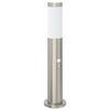 vidaXL Pullertlampe med sensor 50 cm rustfritt st&aring;l IP44