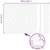 vidaXL Gjerdep&aring;le gr&oslash;nn 10 x 0,6 m (50 mm mesh) St&aring;l og PVC