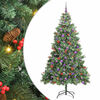 vidaXL Kunstig juletre 300 LED-lys Varmhvit PVC og metall Gr&oslash;nn