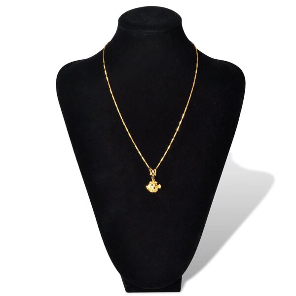 vidaXL Smykkebyste fløyel svart 23 x 11,5 x 30 cm 2 stk