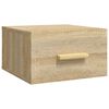 vidaXL Veggmontert nattbord 2 stk sonoma eik 35x35x20 cm