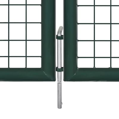 vidaXL Hageport stål 306x175 cm grønn
