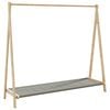 vidaXL Klesstativ med hyller 106x34x102 cm bambus