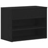 vidaXL Skobenk 60 x 30 x 45 cm Konstruert tre Svart Eik