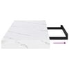 vidaXL Vegghylle 2 pcs Hvit marmor 90 x 23,5 x 4 cm Konstruert tre