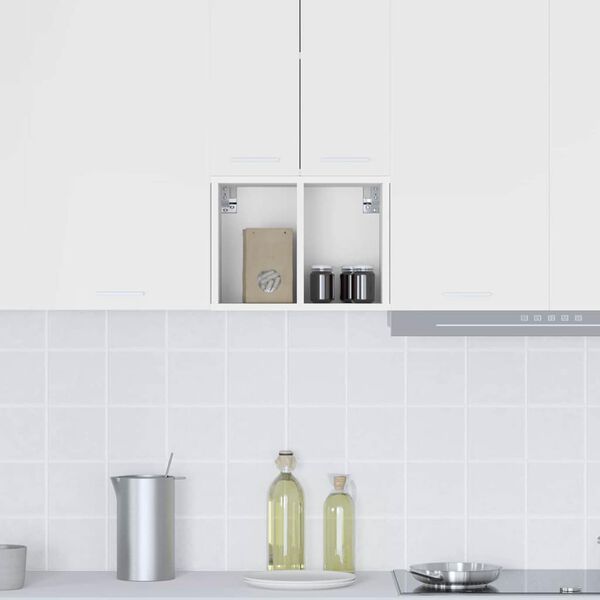 vidaXL Hengende skap med lagring Hvit 30 x 29,5 x 40 cm Konstruert tre