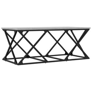 vidaXL Salongbord gr&aring; sonoma 100x49x40 cm konstruert tre