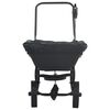 vidaXL Spreader Svart 80 x 46 x 75 cm PVC og stål