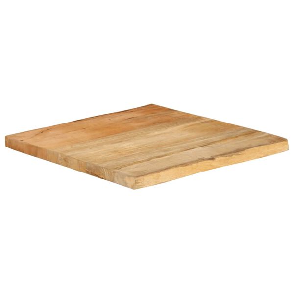 vidaXL Bordplate 60x60x3,8 cm naturlig kant heltre mango