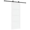 vidaXL Skyved&oslash;r 83 x 211 cm Konstruert tre Hvit og svart