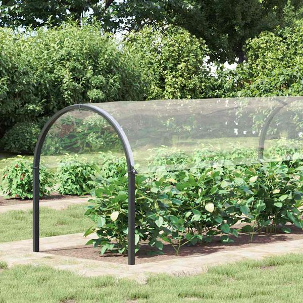 vidaXL Klar presenning med maljer 2x8 m PVC