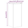 vidaXL Plantestativer 2 stk artisan eik 30x30x70 cm konstruert tre