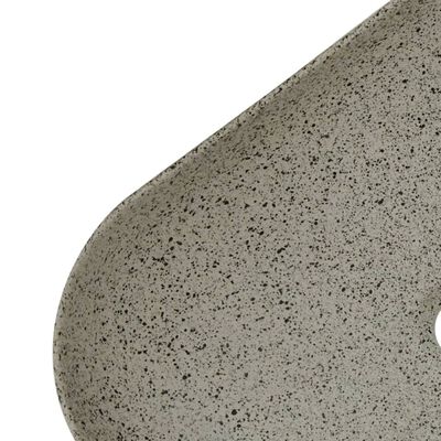 vidaXL Benkeservant grå rektangulær 48x37,5x13,5 cm keramikk