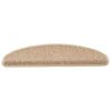 vidaXL Selvklebende trappematter sisal 30 stk 65x21x4 cm sand