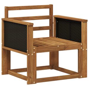 vidaXL Ute Midt Sofa Solid akasietre Naturlig