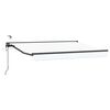 vidaXL Elektrisk Utrekkbar Markise Hvit og antrasitt 2,5 x 2 m