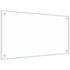 vidaXL Kj&oslash;kkenbakplate 2 pcs Gjennomsiktig 90 x 50 cm herdet glass