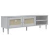 vidaXL TV-benk SENJA rotting-utseende hvit 158x40x49 cm heltre furu