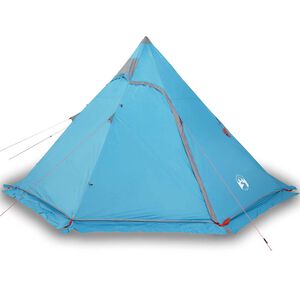 vidaXL Campingtelt tipi 5 personer bl&aring; vanntett