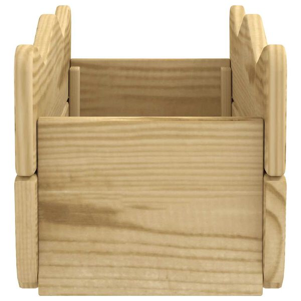 vidaXL Høybed 50x18x18 cm impregnert furu