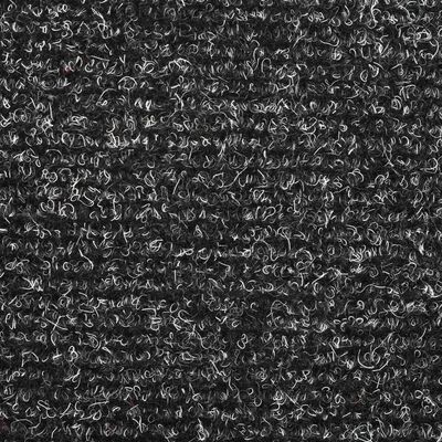 vidaXL Selvklebende trappematter 5 stk mørkegrå 65x21x4 cm nålestempel
