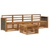vidaXL Utend&oslash;rs sofa-sett 5 stk. Naturlig Solid akasietre
