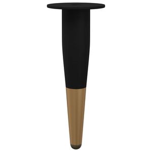 vidaXL M&oslash;belf&oslash;tter 2 stk. Svart og Gull &Oslash; 40 x 98 mm Jern