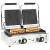 vidaXL Dobbel riflet paninigrill 3600 W 57x30,5x20 cm