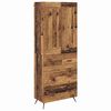 vidaXL H&oslash;yskap Gamle tre 69,5 x 34 x 180 cm Konstruert tre