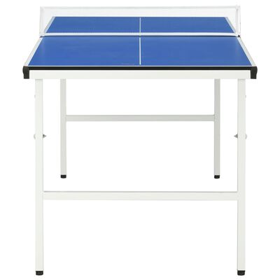 vidaXL Bordtennisbord med nett 152x76x66 cm blå