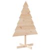 vidaXL Juletre av tre til pynt 110 cm heltre