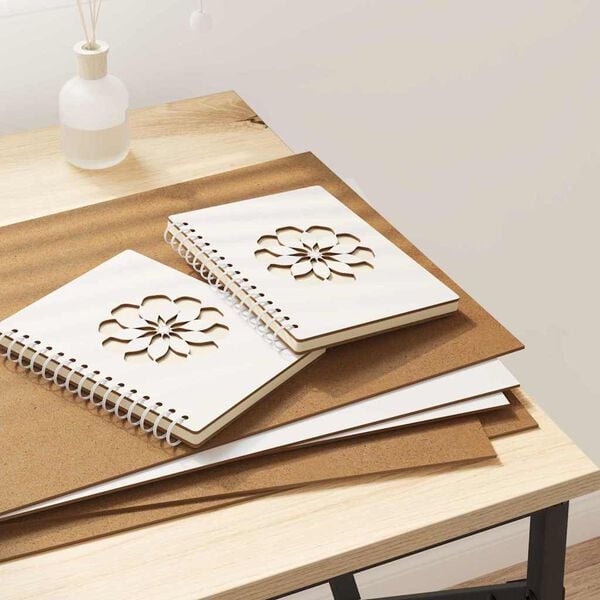 vidaXL Dekorpaneler 50 pcs Hvit 30 x 42 x 0.27 cm Konstruert tre