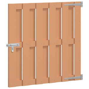 vidaXL Hageport 100 x 100 cm WPC og Aluminium Brun