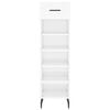 vidaXL Skoskap h&oslash;yglans hvit 30x35x105 cm konstruert tre