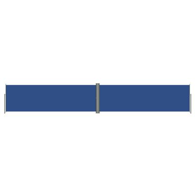 vidaXL Uttrekkbar sidemarkise 160x1000 cm blå
