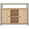 vidaXL Skjenk Sonoma eik 100x35x80 cm konstruert tre